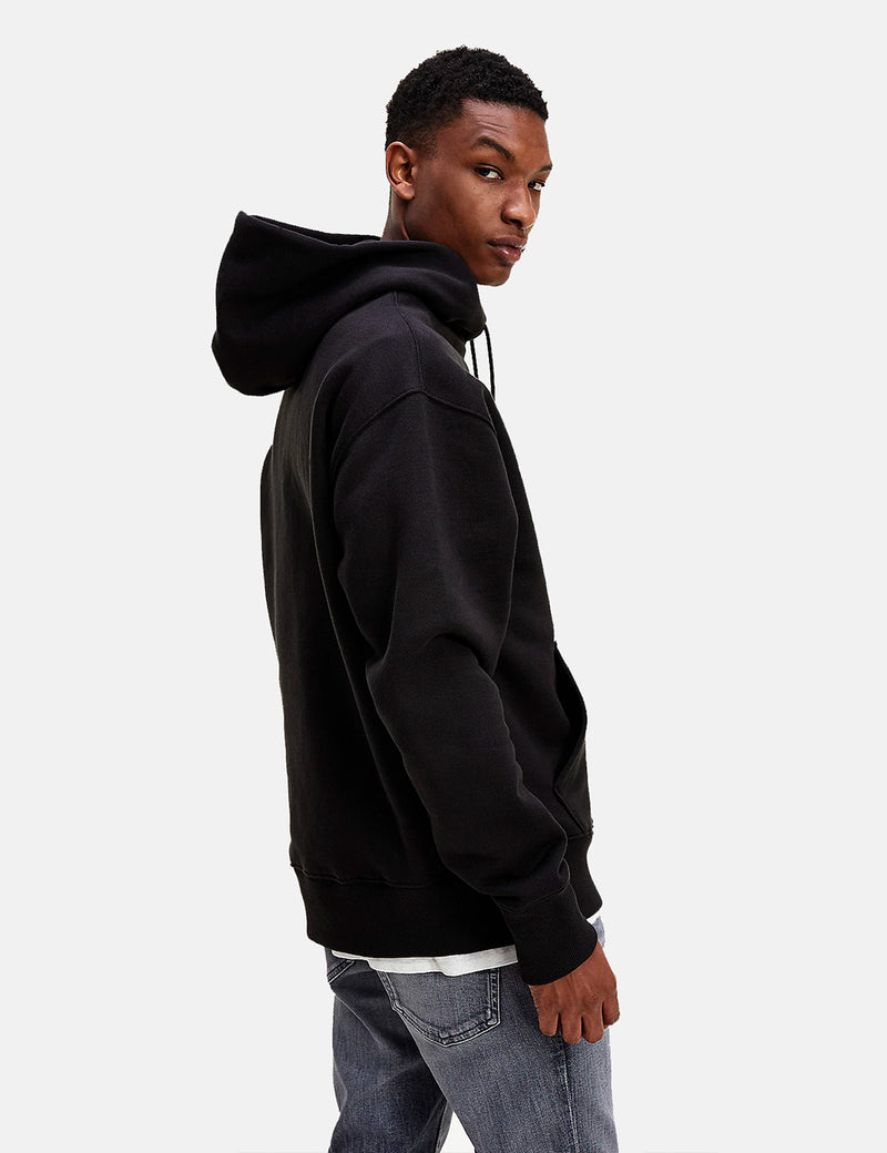 Tommy Jeans Badge Logo Hoodie (Relaxed) - Black