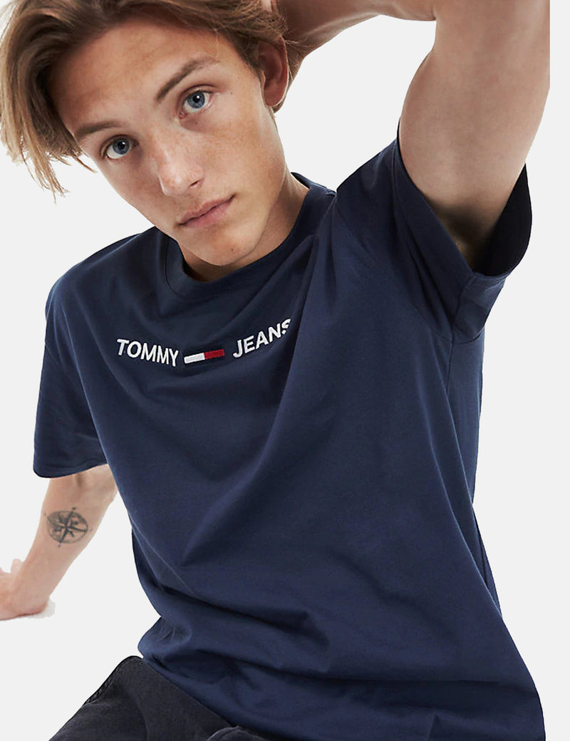 Tommy Hilfiger Small Logo T-Shirt - Black Iris