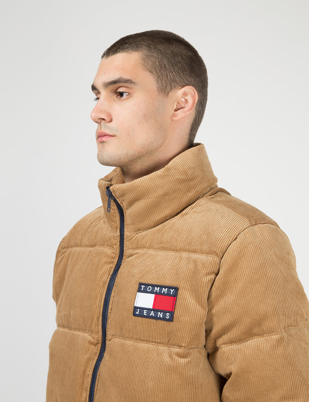 Tommy jeans logo corduroy puffer jacket Clearance