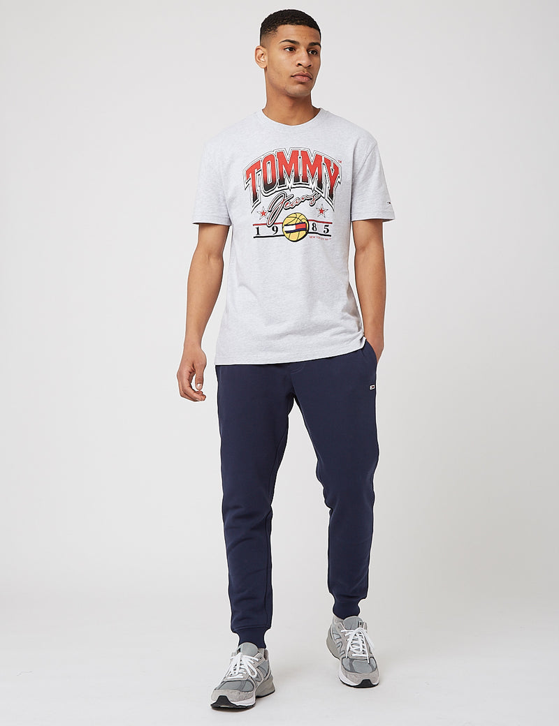T-Shirt de Basketball Tommy Jeans Varsity - Silver Grey Heather