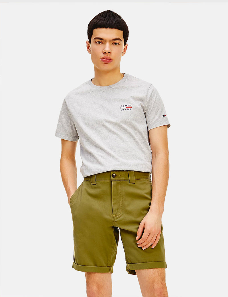Tommy Jeans Scanton Chino Shorts - Uniform Olive Green