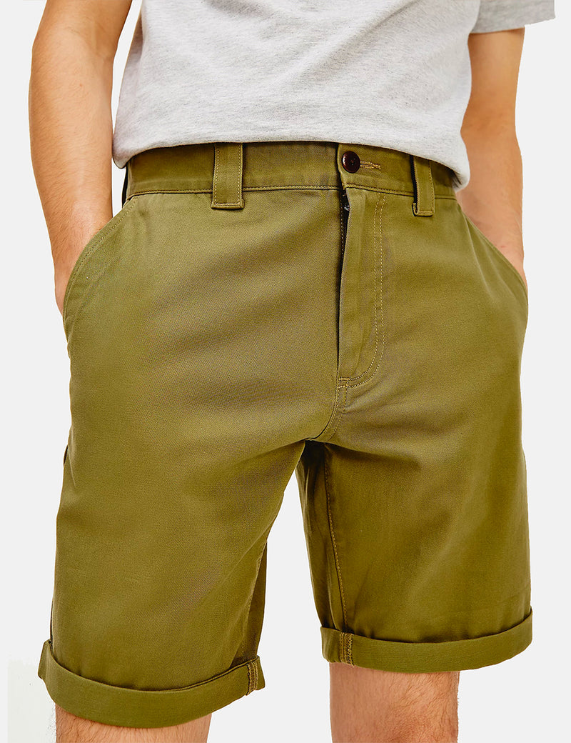 Tommy Jeans Scanton Chino Shorts - Uniform Olivgrün