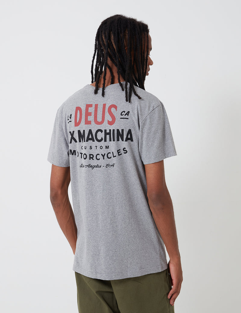Deus Ex Machina Sentiments T-Shirt - Grey Marle