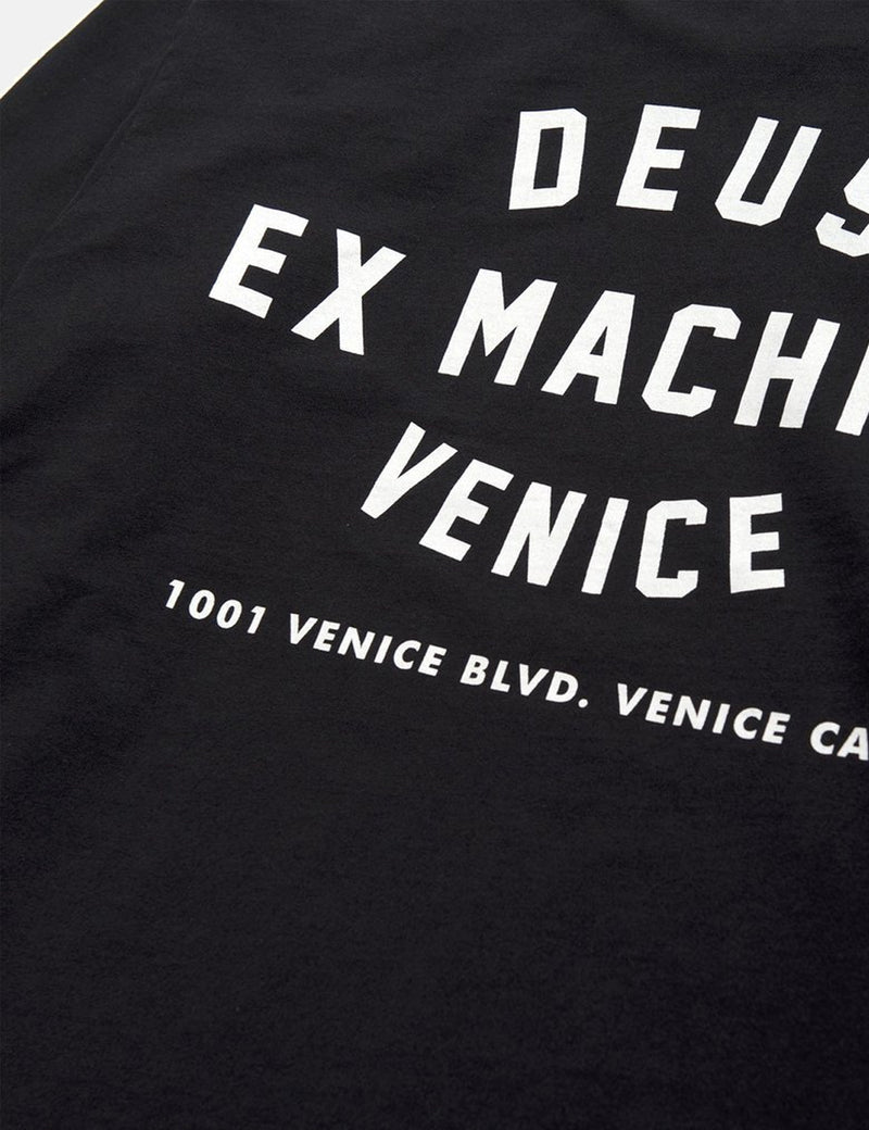 Deus ExMachina長袖ベニスLATシャツ-ブラック