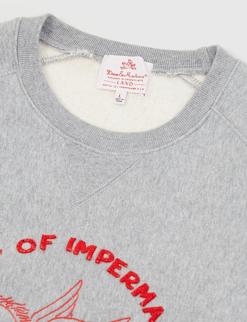Deus Ex Machina Trust Sweat - Grey Marl