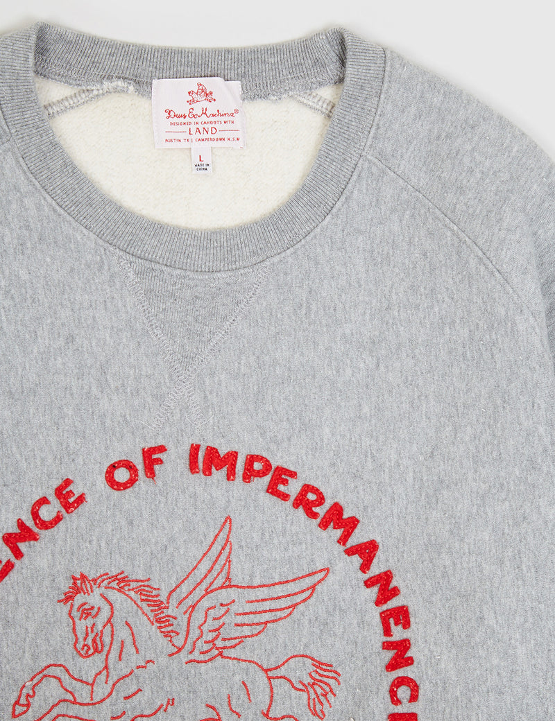 Deus Ex Machina Trust Sweat - Grey Marl