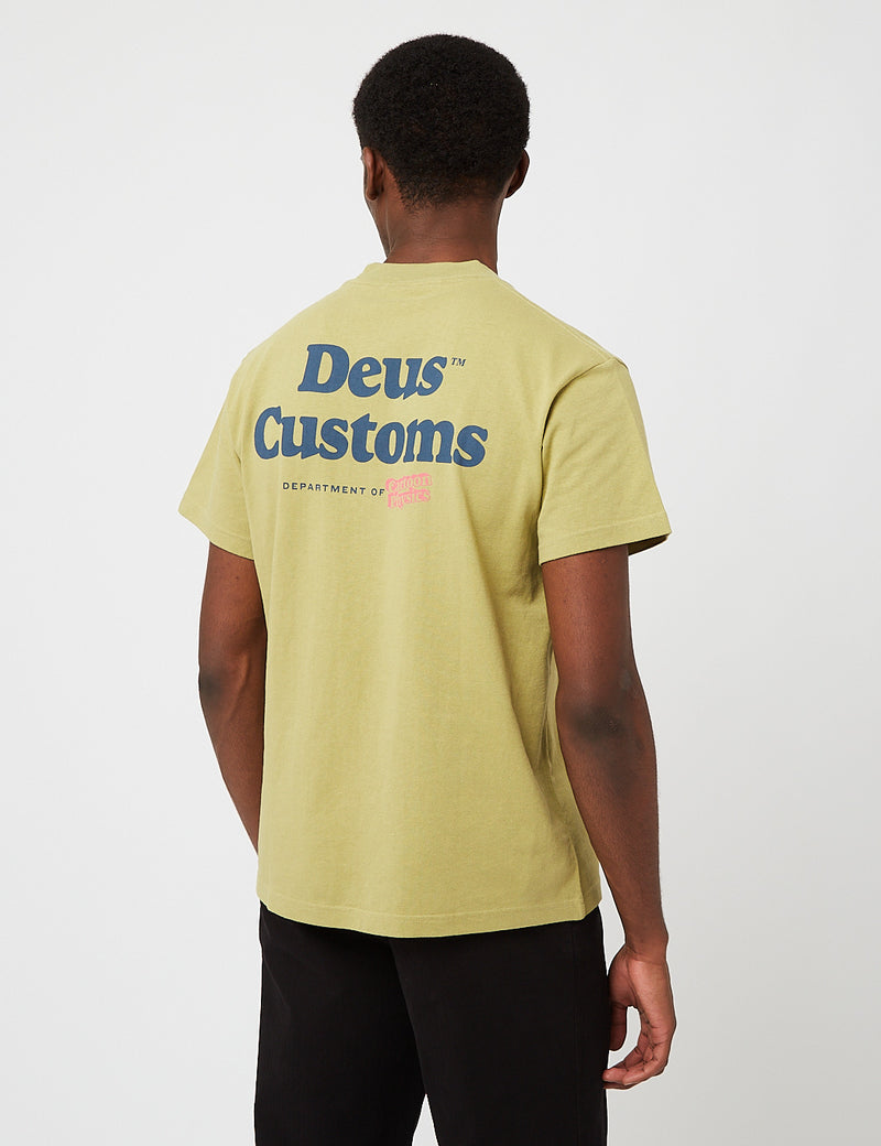 Deus Ex Machinaシャツ-セージグリーン