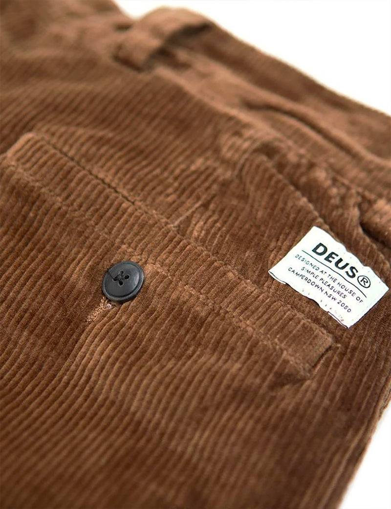 Deus Ex Machina Malvo Cord Pant - Tobacco