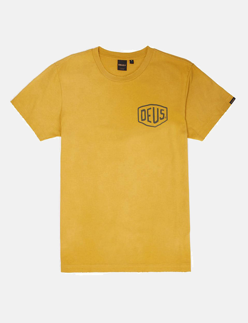 T-shirt Tokyo Deus Ex Machina blanchi au soleil - Doré