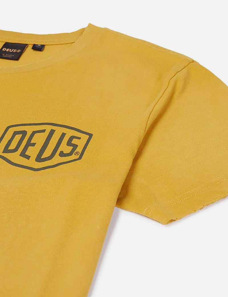 T-shirt Tokyo Deus Ex Machina blanchi au soleil - Doré
