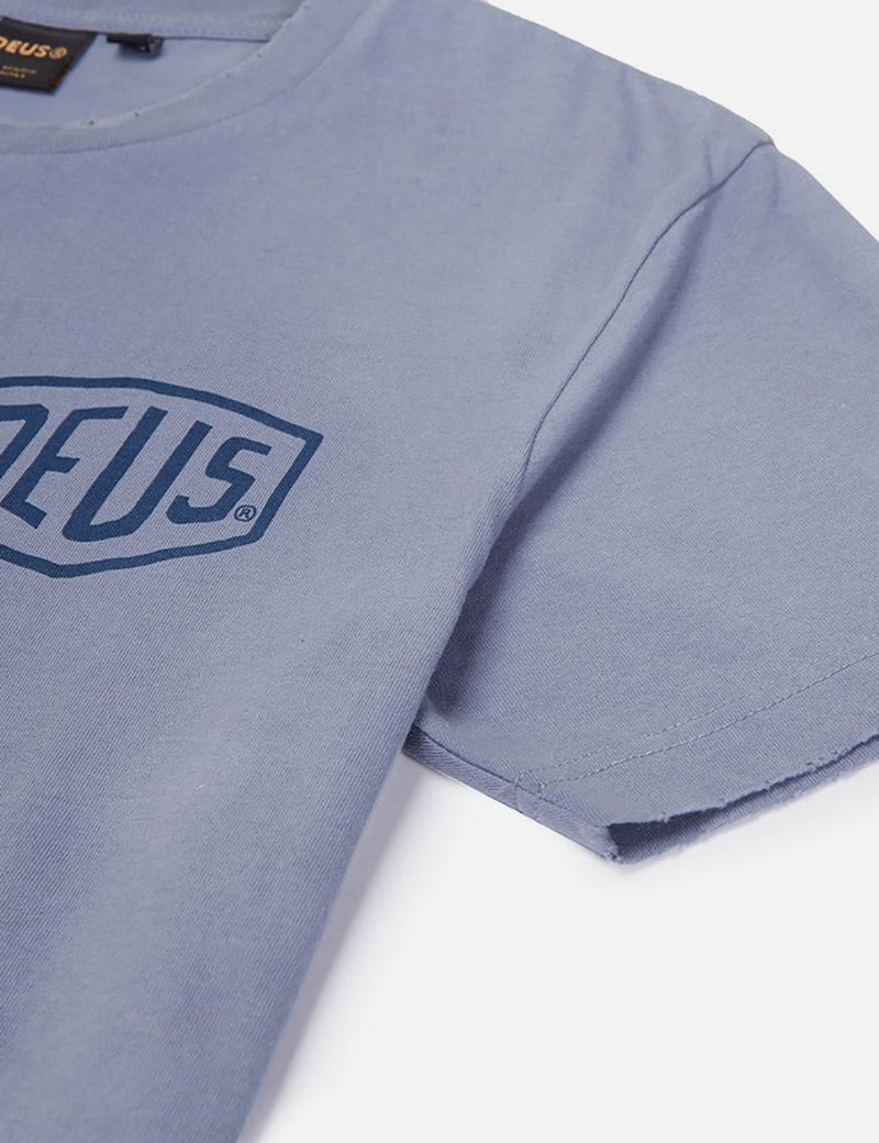 Deus Ex Machina Sunbleached Tokyo T-shirt - Steel Blue