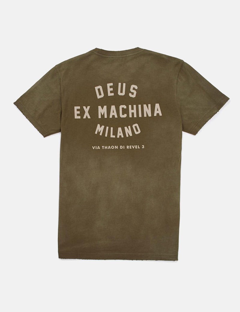 Deus Ex Machina Sunbleached TokyoTシャツ-樹皮