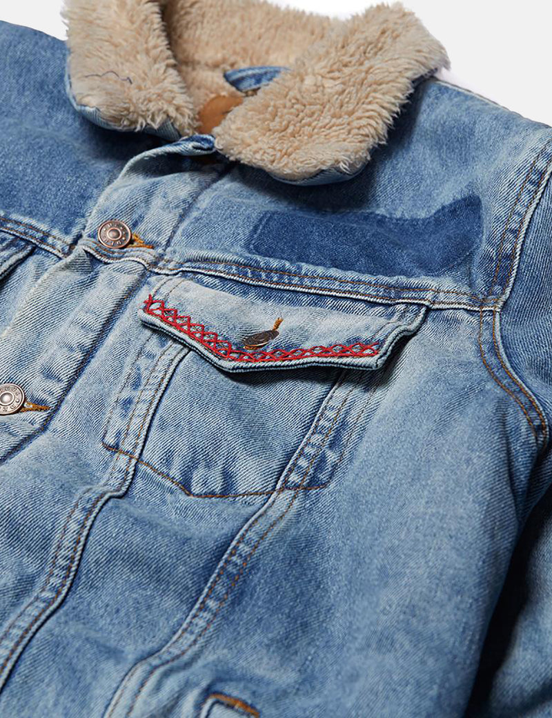 Veste de camionneur en denim Deus Ex Machina Ronald - Stonewash