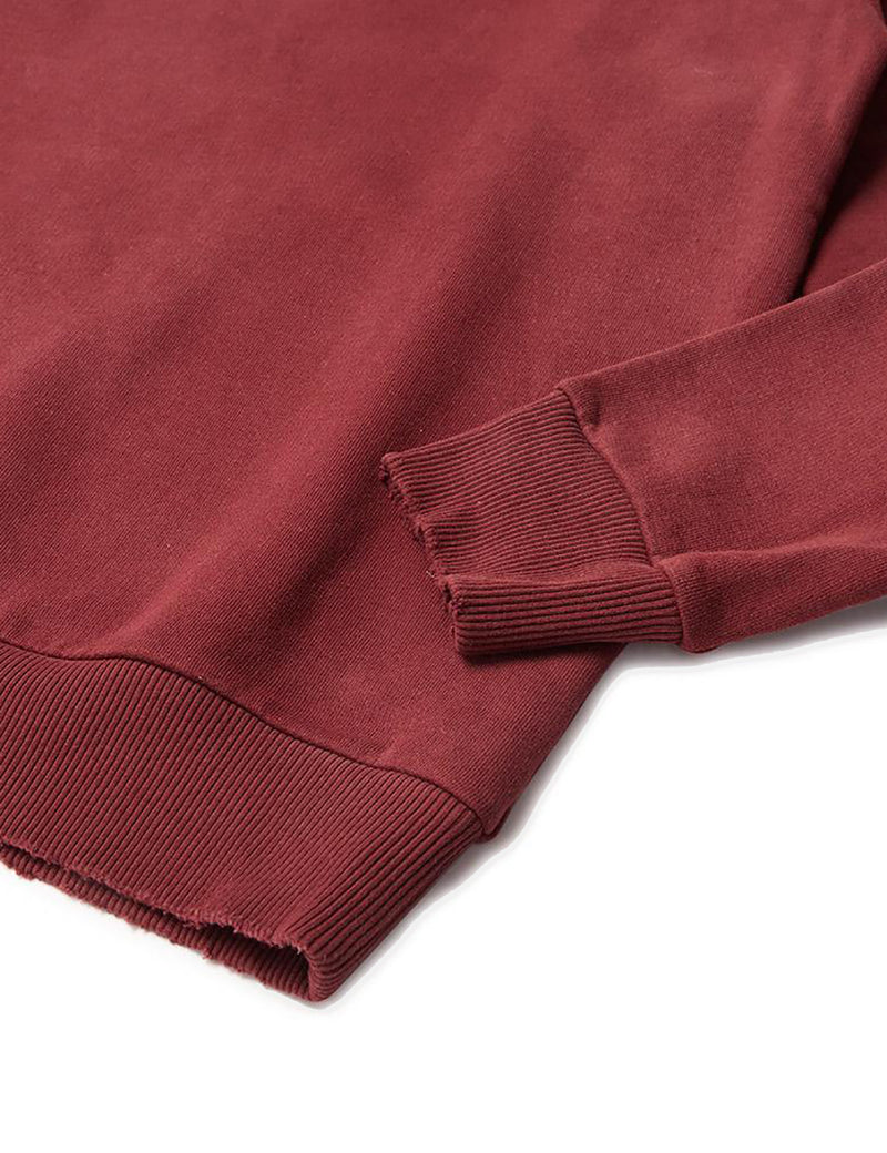 Sweatshirt Milan blanchi au soleil Deus Ex Machina - Maroon