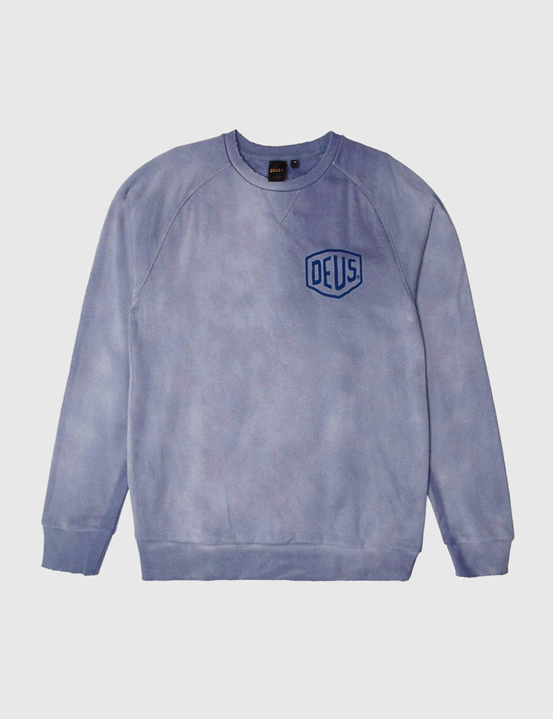 Deus Ex Machina Sunbleached Milan Sweatshirt - Steel Blue