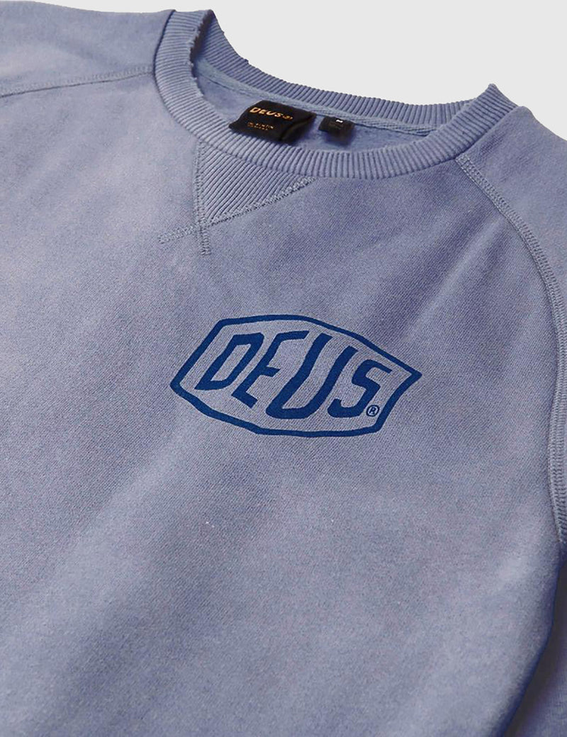 Deus Ex Machina 블리치 드 밀란 스웻 셔츠-스틸 블루