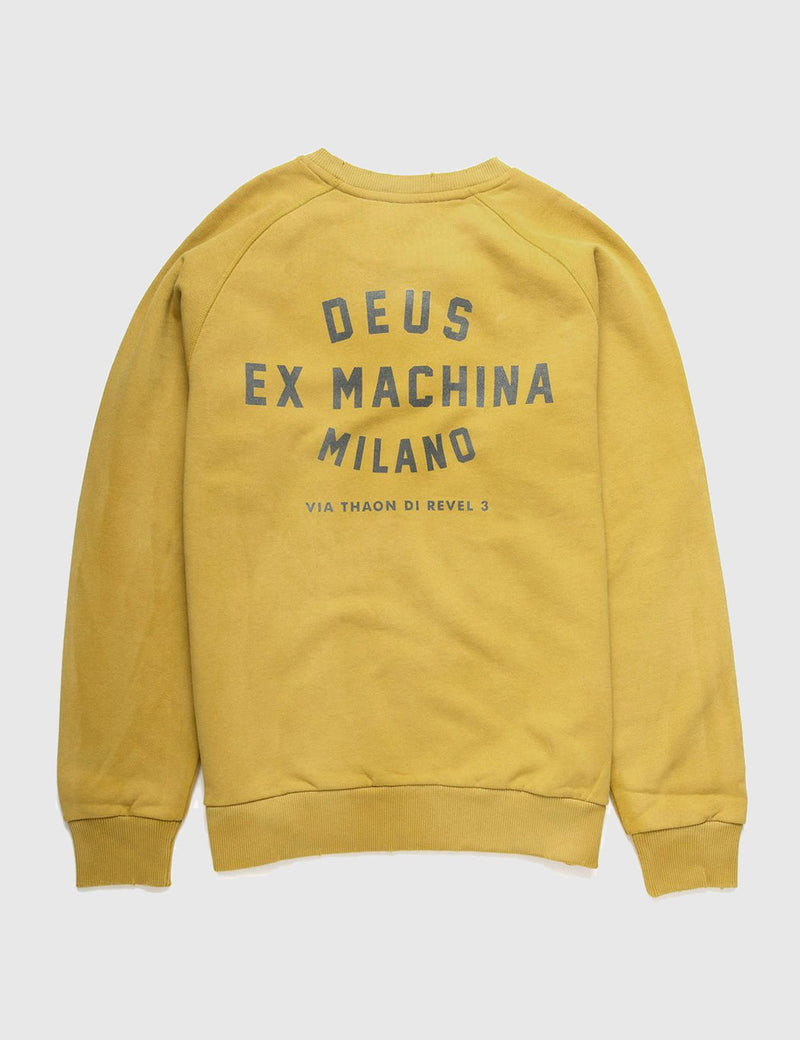 Deus Ex Machina sunbleached Milan Sweatshirt - Gold