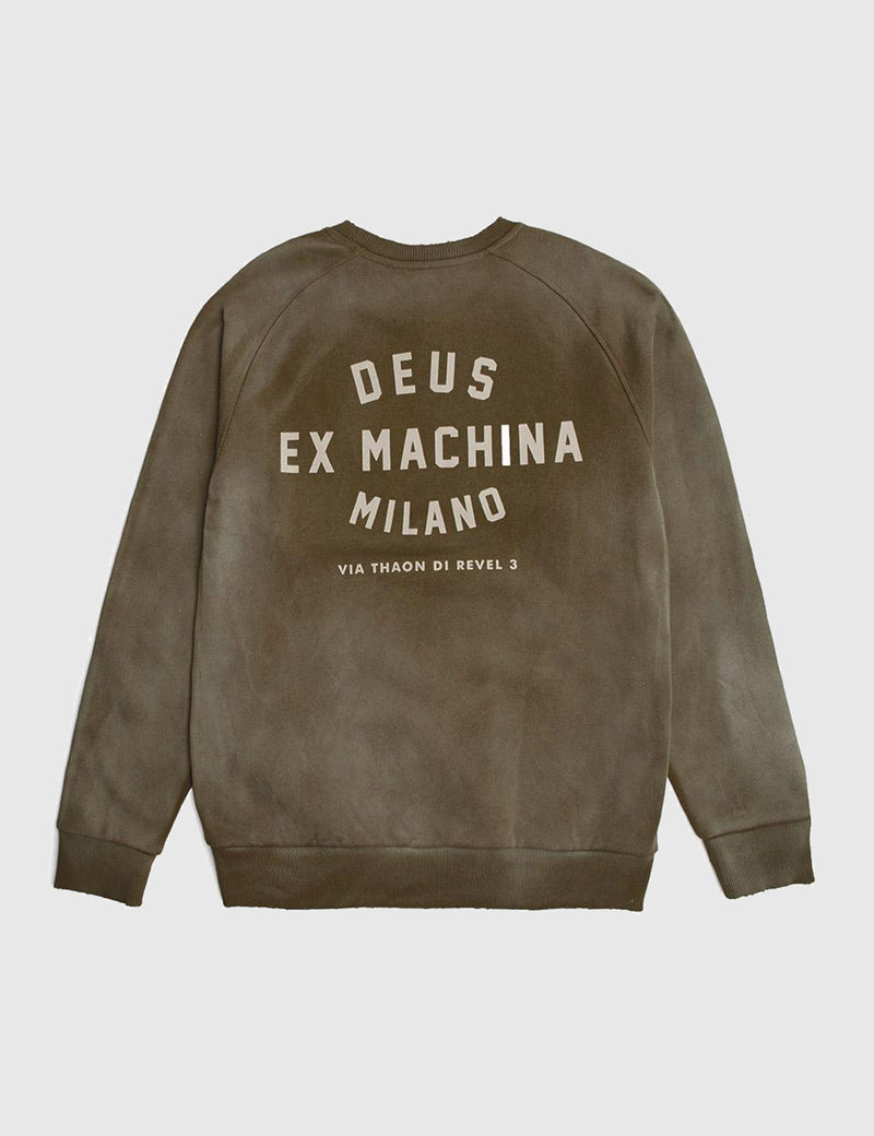Deus Ex Machina Sunbleached Milan Sweatshirt - Bark