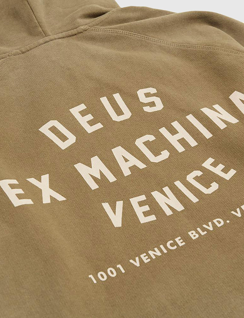 Sweatshirt à Capuche Milan Deus Ex Machina Sunbleached - Bark