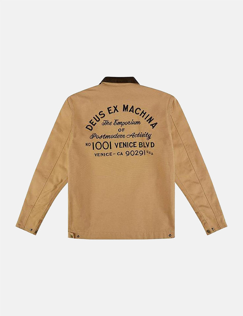 Deus Ex Machina Address Workwear Jacket - Dijon Brown