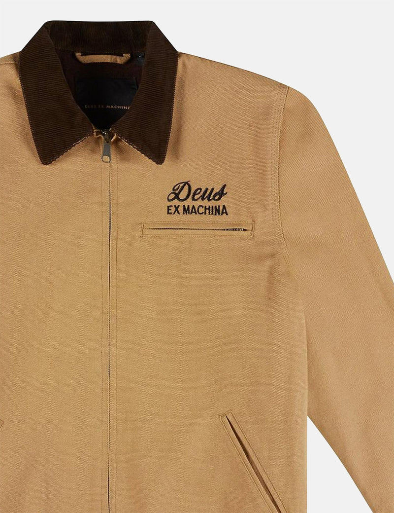 Deus Ex Machina Address Workwear Jacket - Dijon Brown