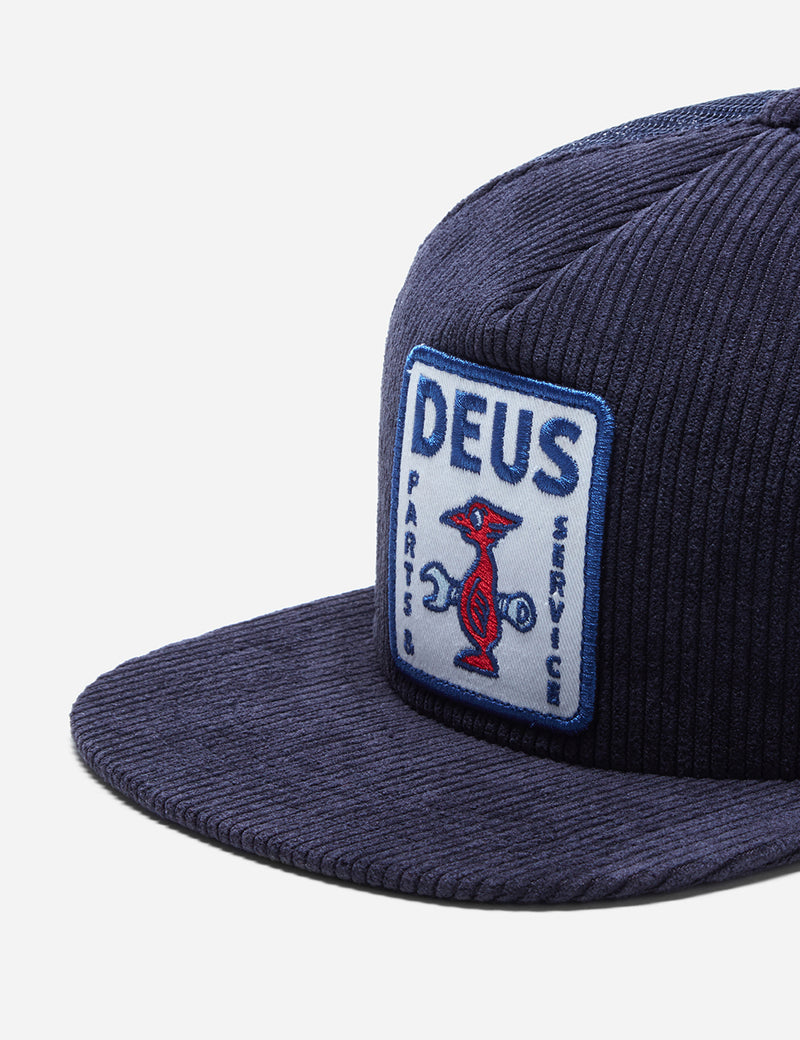 Deus Ex Machina Shop Trucker Cap - Navy Blue