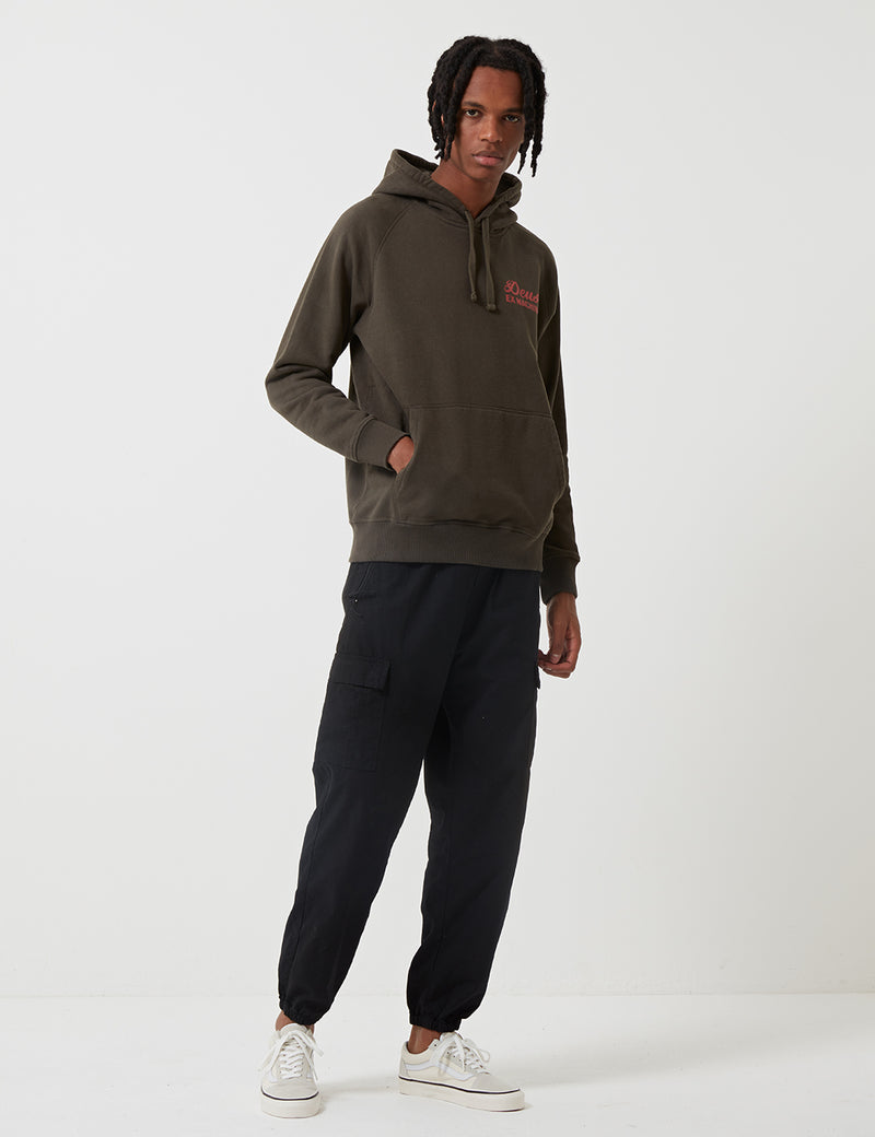 Deus Ex Machina Sunbleached Enthisiasm Hooded Sweatshirt - Beluga Green