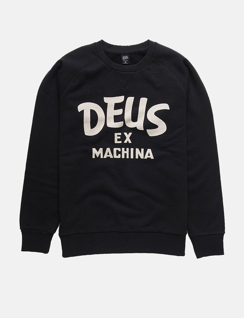 Deus Ex Machina Curvy 스웻 셔츠-블랙
