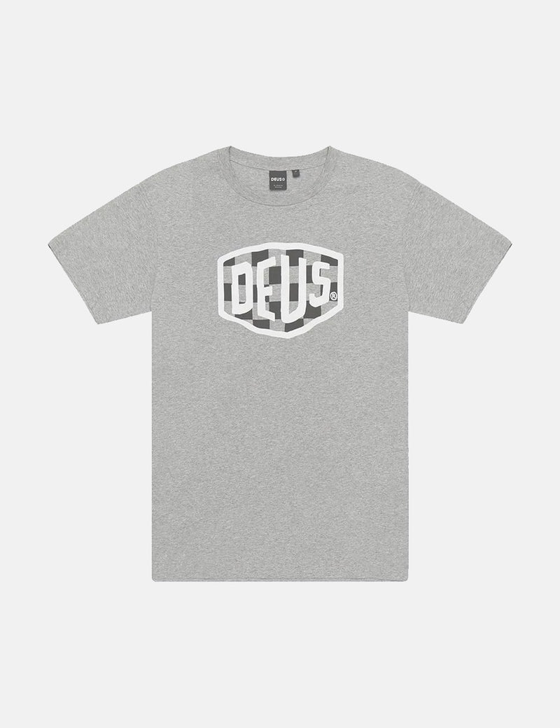 Deus Ex Machina Moto Shield T-Shirt - Grey Marle