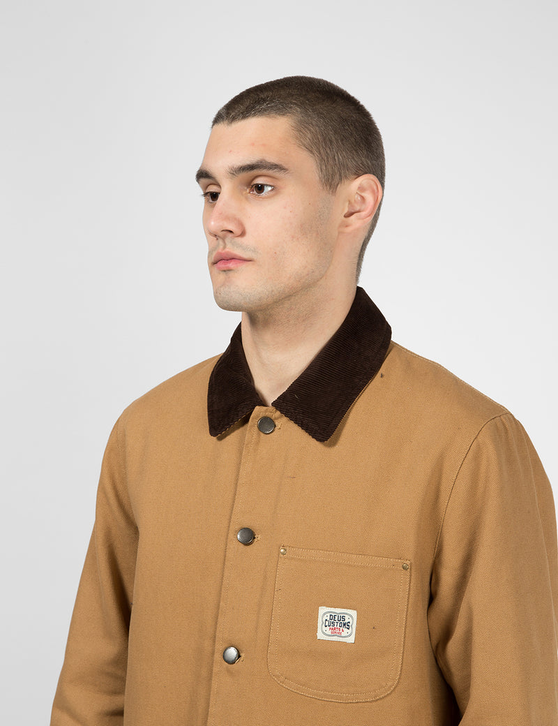Deus Ex Machina Hank Chore Shirt Jacket - Driftwood Tan