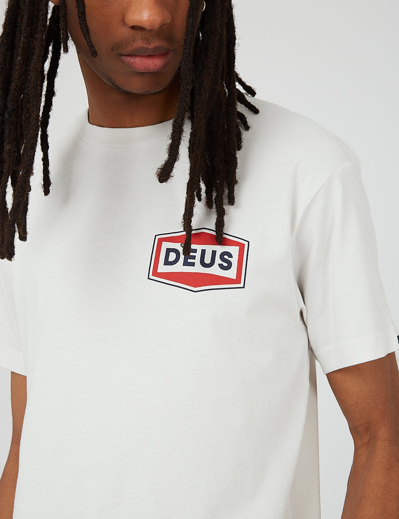 Deus Ex Machina Speed Stix T-Shirt - Vintage Weiß
