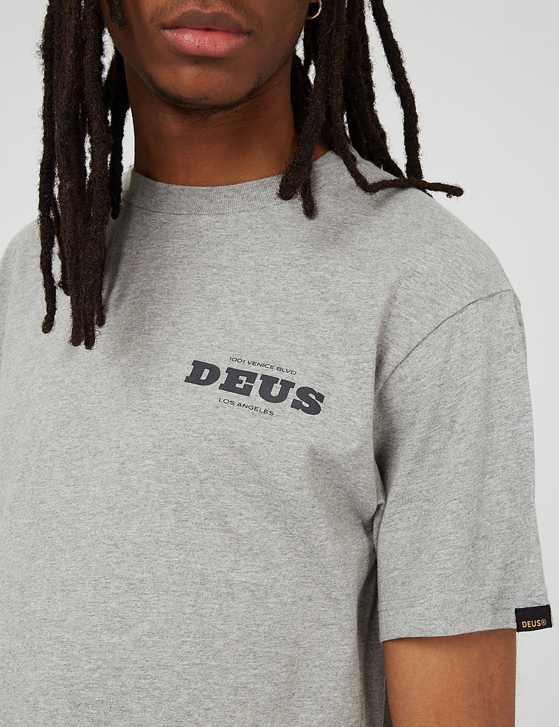 Deus Ex Machina Lok T-Shirt - Grau Marle