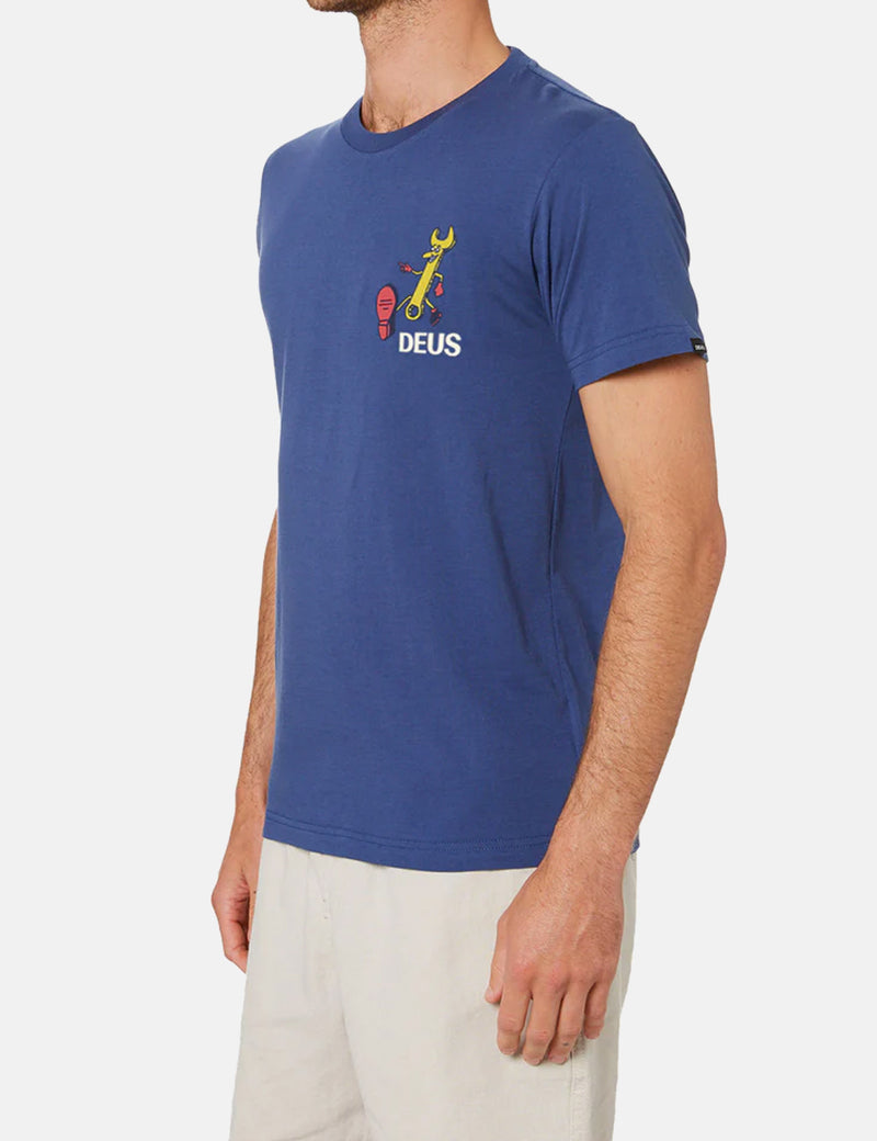 Deus Ex Machina 시티 와이드 티셔츠 - 더스티 블루