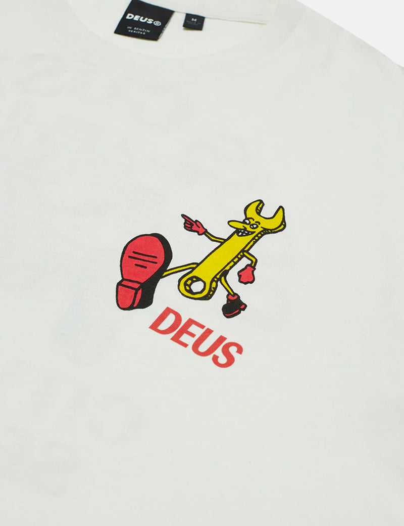 Deus Ex Machina 시티 와이드 티셔츠 - 빈티지 화이트