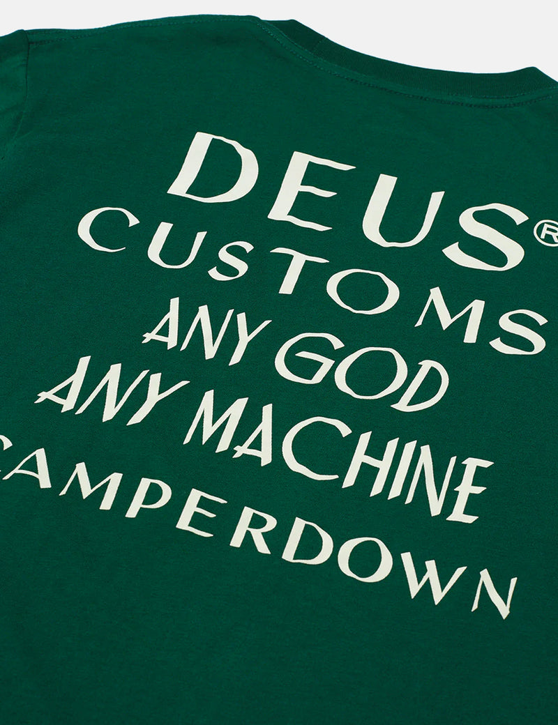 Deus Ex Machina 크림슨 티셔츠 - 헌터 그린