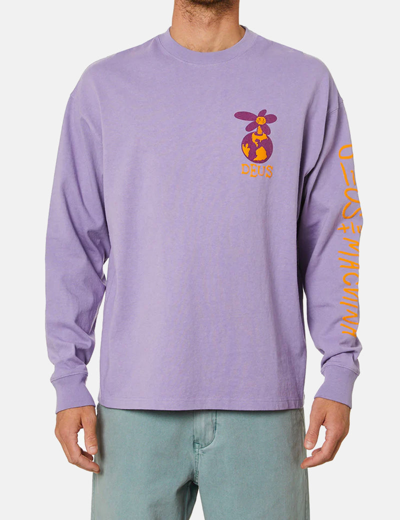 Deus Ex Machina Thump Long Sleeve T-Shirt - Purple Haze