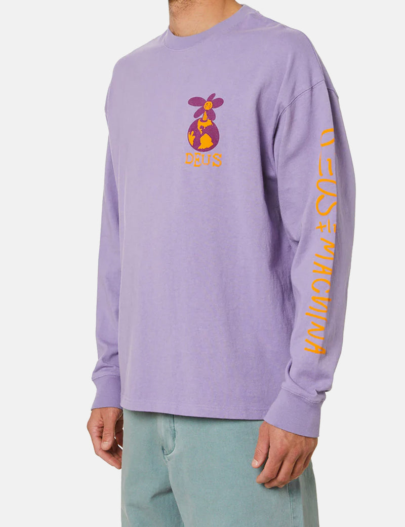 Deus Ex Machina Thump Long Sleeve T-Shirt - Purple Haze
