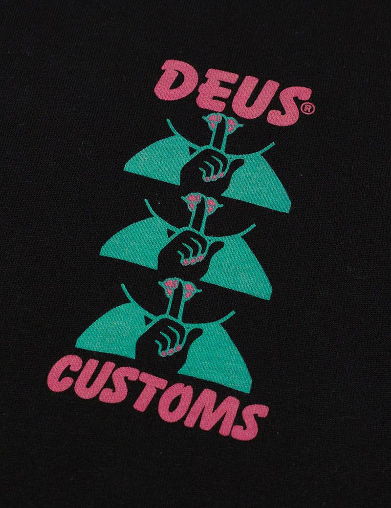Deus Ex Machina Posy 티셔츠 - 팬텀 블랙