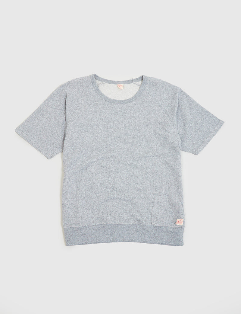 Deus Ex Machina Sydney Short Sleeve Sweatshirt - Grey Marl