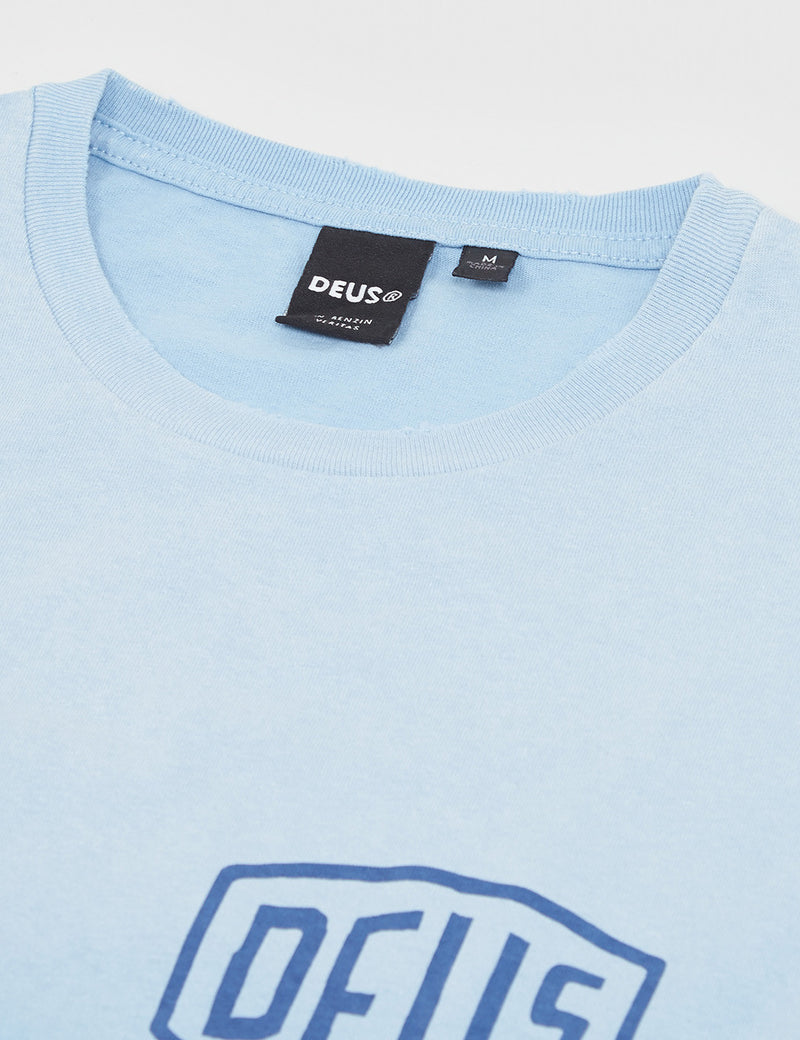 Deus Ex Machina Sunbleached Milan T-Shirt - Sky Blue