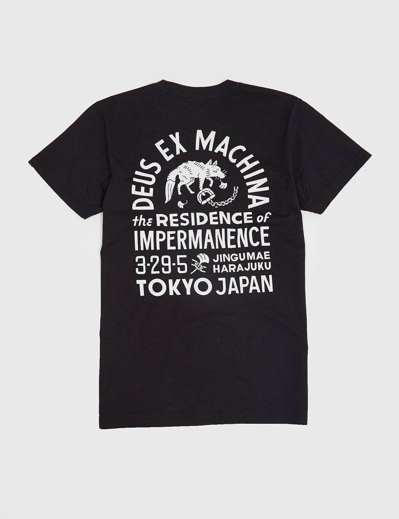 Deus Ex Machina Impermanence T-Shirt - Black