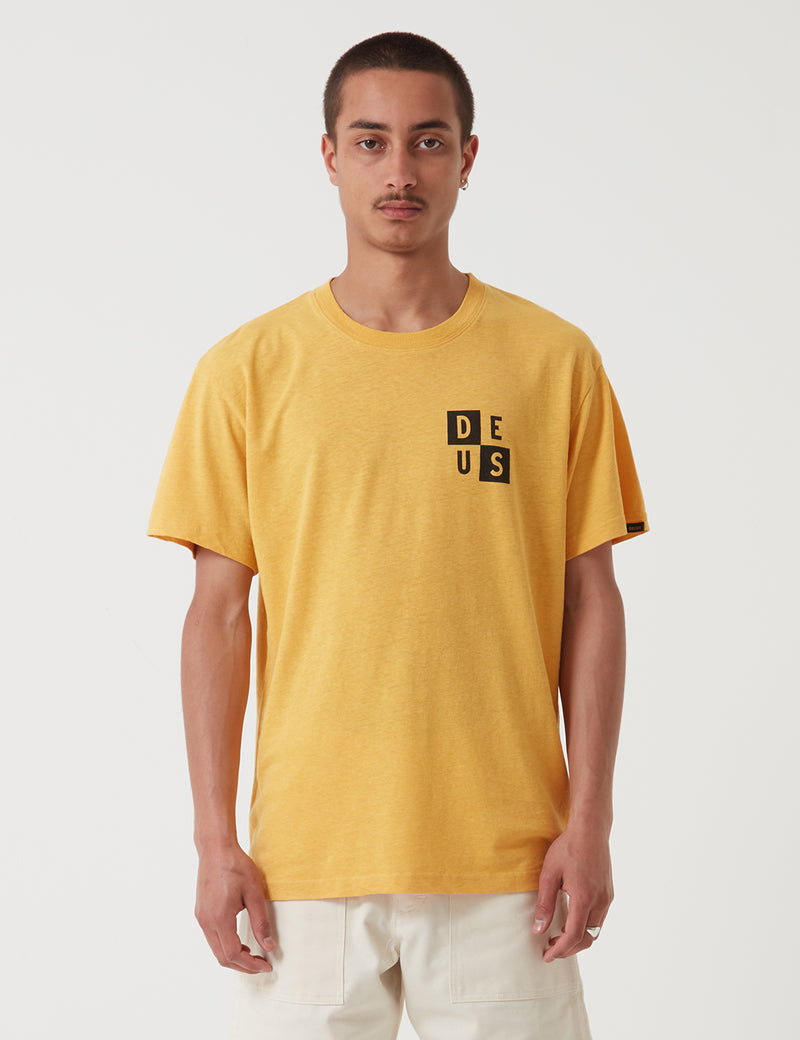 T-Shirt Deus Ex Machina De Niro - Mineral Yellow