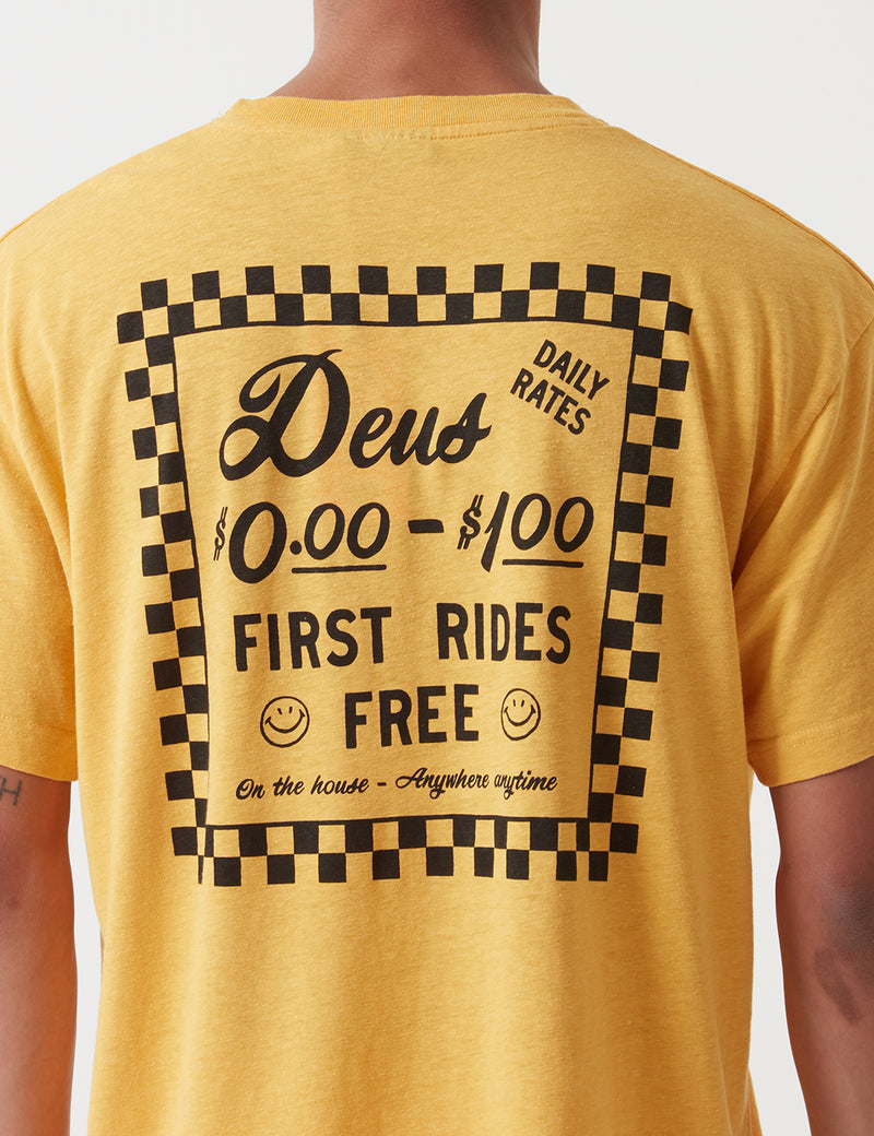 T-Shirt Deus Ex Machina De Niro - Mineral Yellow