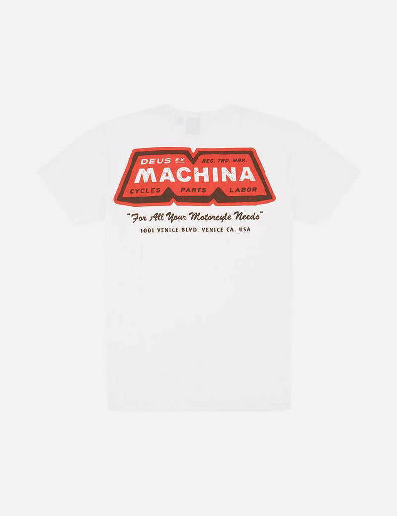 Deus Ex Machina BlocTシャツ-ホワイト