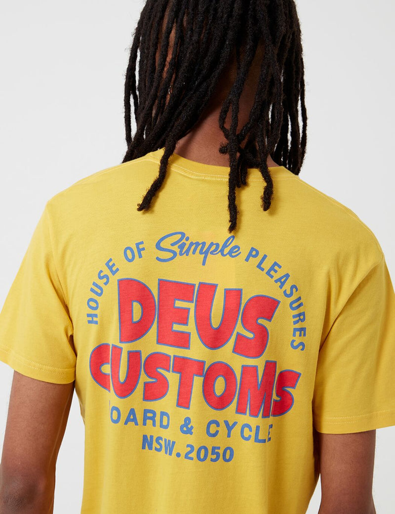 Deus Ex Machina Simpli-City 티셔츠-Super Lemon