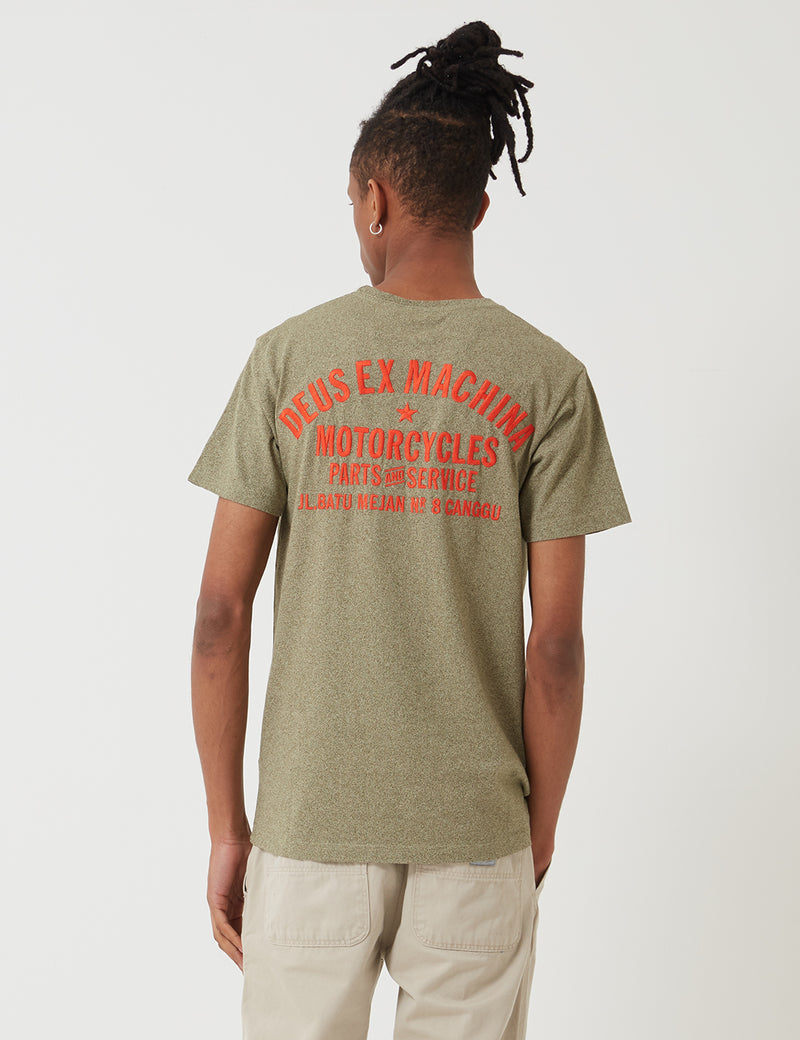 Deus Ex Machina Premium Canggu T-Shirt - Bark Marle