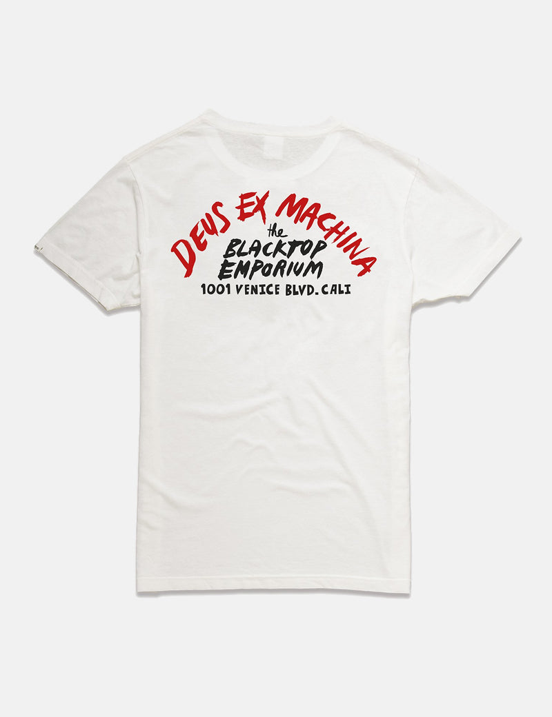 Deus Ex Machina Paul McNeil Venedig T-Shirt - Vintage Weiß