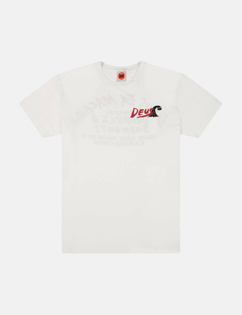 T-Shirt Deus Ex Machina Paul McNeil Canggu - Vintage White