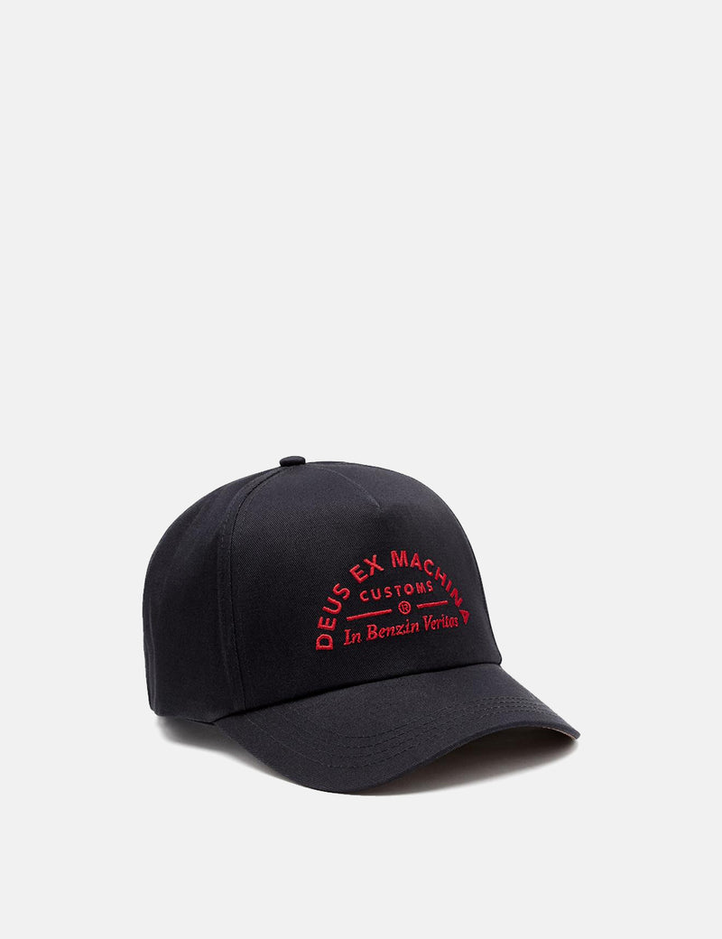 Deus Ex Machina Benzin Trucker Cap - Navy Blue