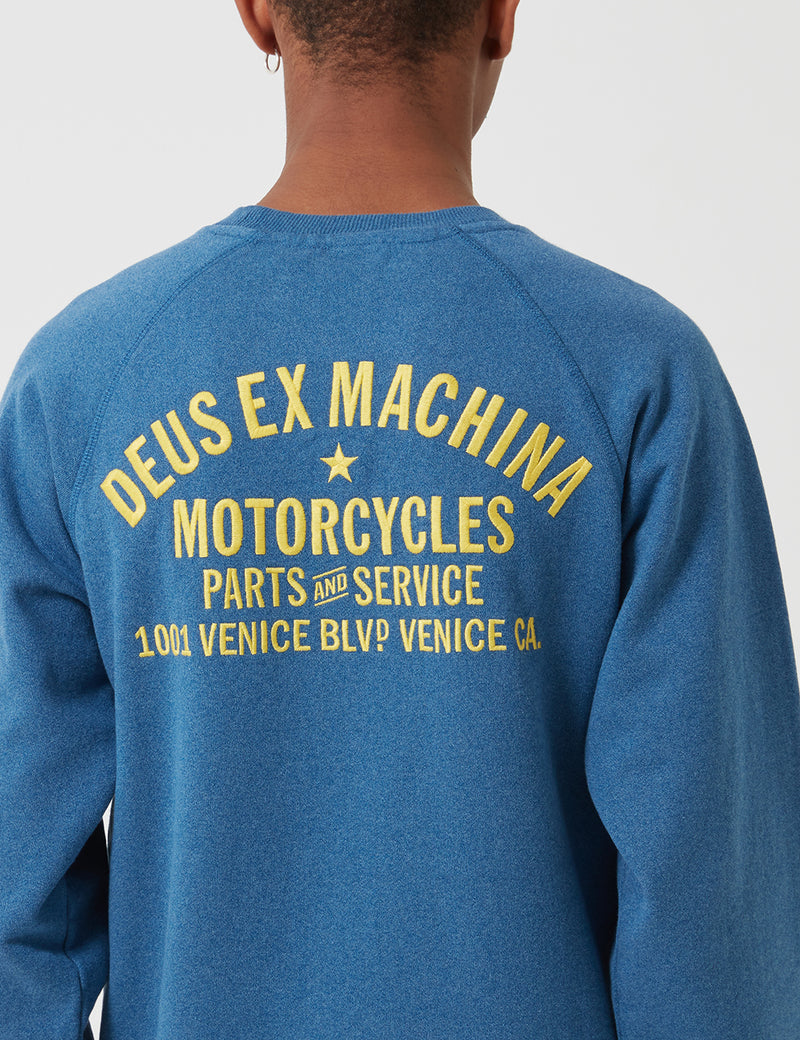 Deus Ex Machina Premium Venice Sweatshirt - Dark Blue Marle